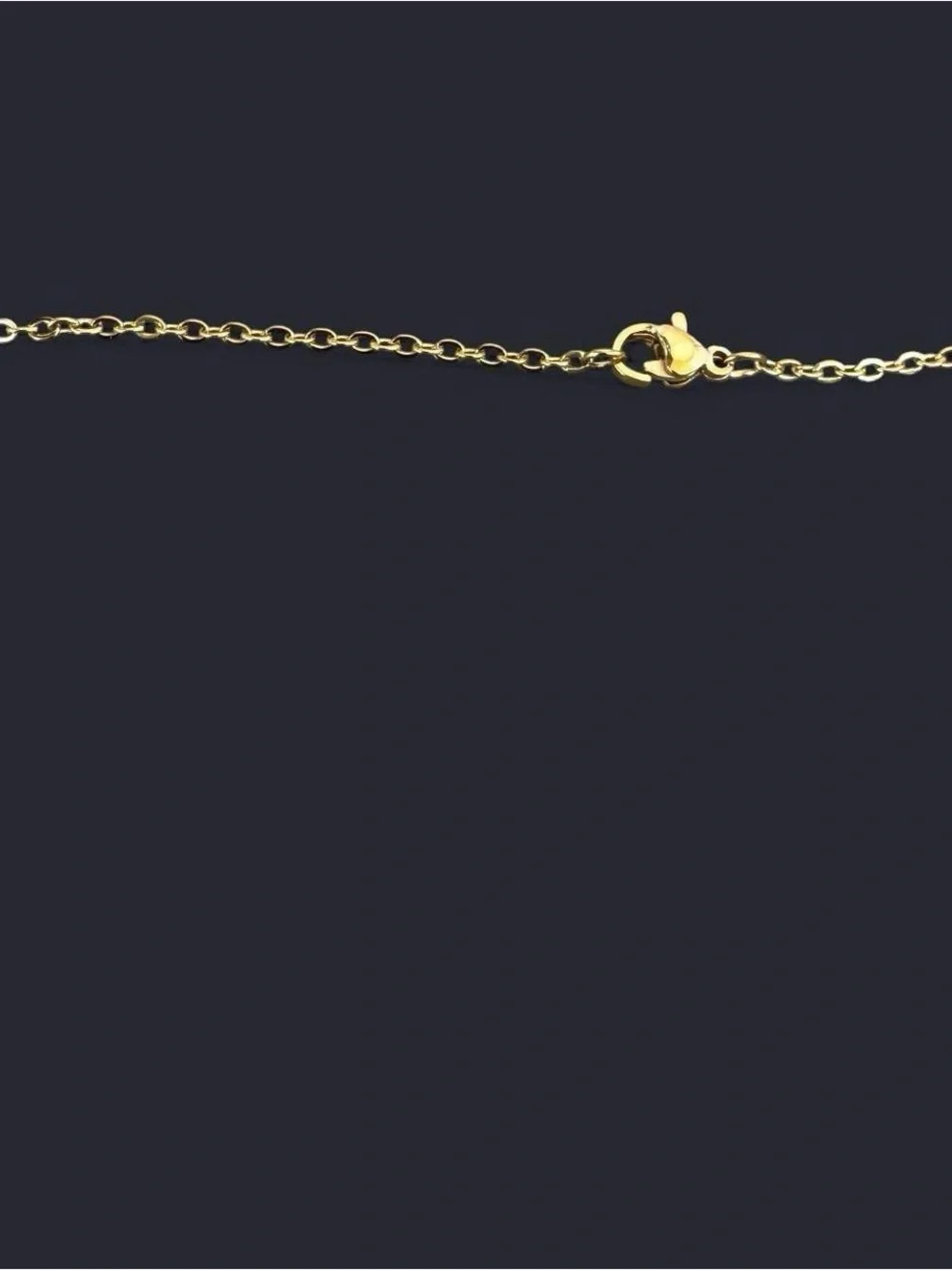 Unakite Donut Pendant Gold Necklace